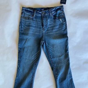 Karri Blue Crop Flare Jeans